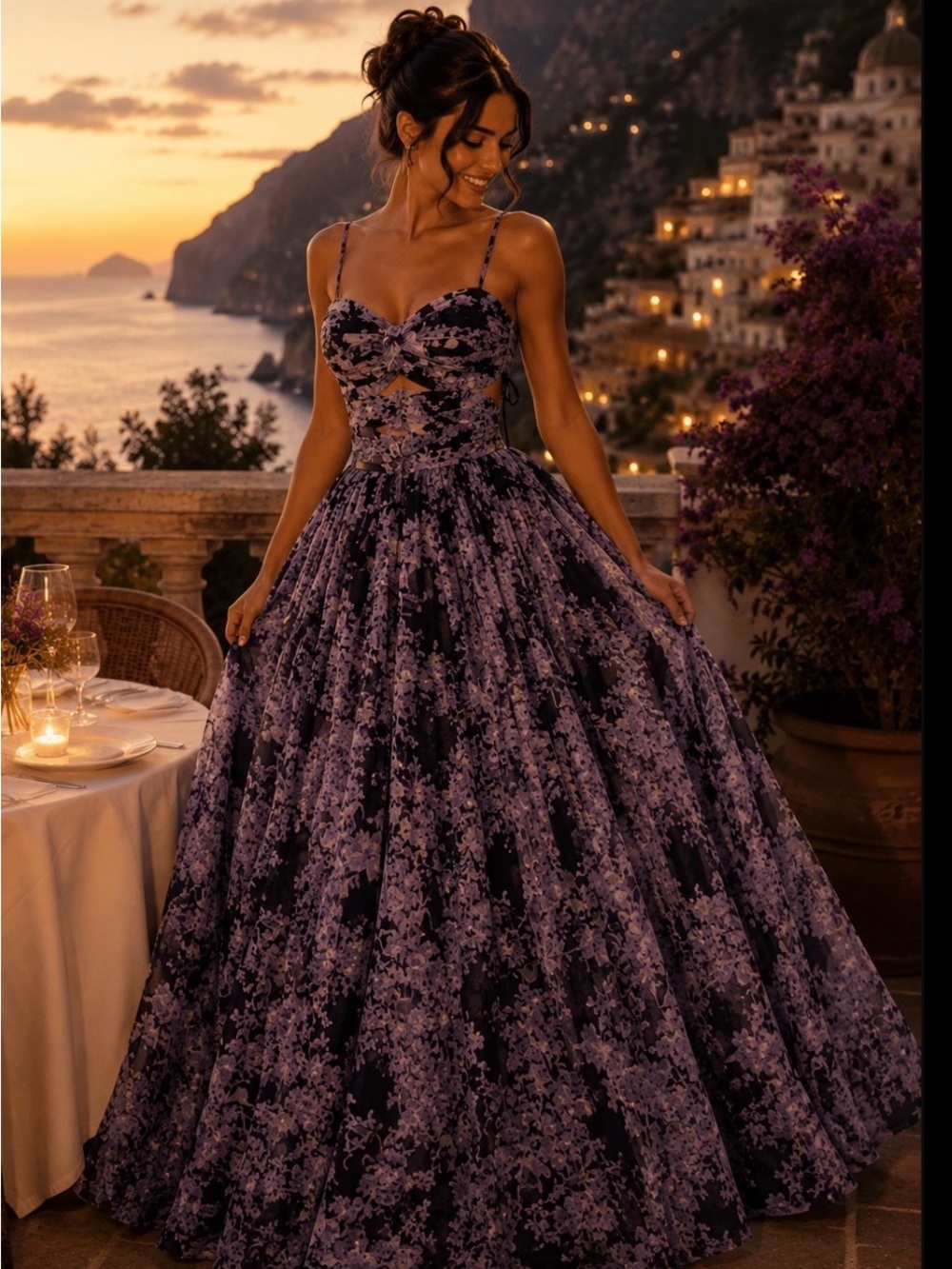 NWT JOVANI FLORAL BALLGOWN